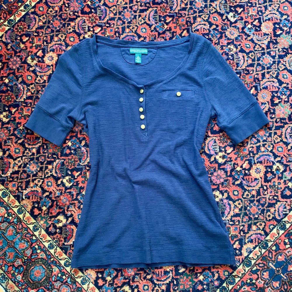 Navy Nautical Lauren Jeans Company Shirt
